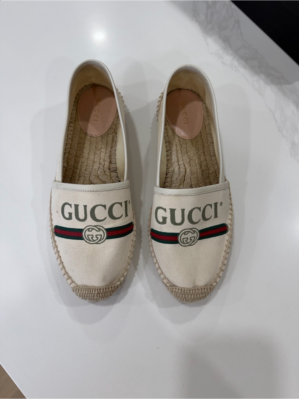 Gucci Cream Canvas Espadrille - Picture 3 of 10